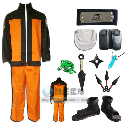Naruto Uzumaki Hokage 2nd halloween cosplay uniform cos costume accessories full set cosplay