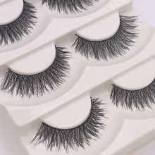 5Pairs lot Wholesale Beauty Fake Eye Lashes Black False Eyelashes Eye Lashes Famous Brand Makeup F1