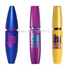 hot 3PCS/lot blue purple yellow colossal Volume Express Makeup Curling They’re real Mascara brand waterproof Eyelashes