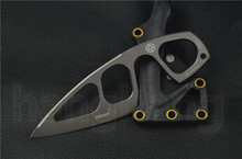Top sale Boker hunting knife 5Cr15 56HRC coating titanium ABS case fixed blade tactical camp knives