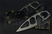 Top sale Boker hunting knife 5Cr15 56HRC coating titanium ABS case fixed blade tactical camp knives