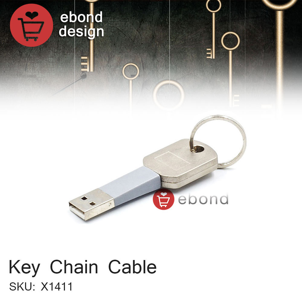 5 Pin Key Chain USB Fast Charging Cable Mini Data Charge Sync Micro USB Cable Charger