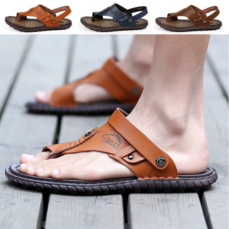 Platform Flip Flops Men Beach Sandals Leisure Flat Slipper For Man ...