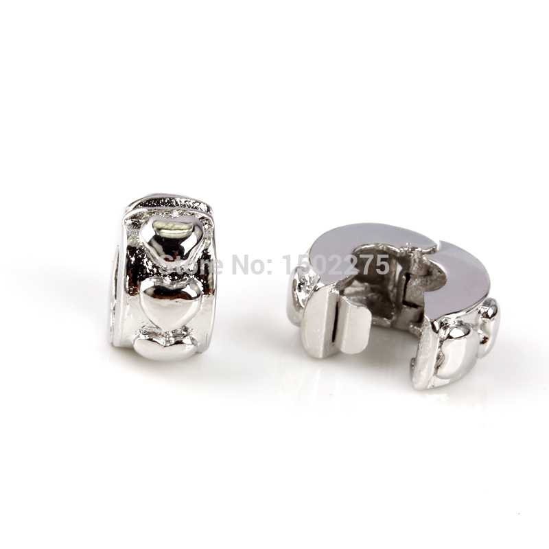 10 Pieces lot 2015 New Arrival 925 Silver Beads Leaces Safety Stopper Beads Fit pandora Charms