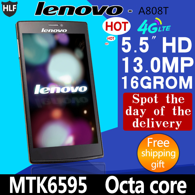 Original Lenovo A808T MTK6595 Octa Core Mobile Phone 13 0MP 3G RAM 16G ROM 5 5