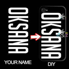 Custom Name With Crown inscription Text Letter or Photo Customized Hard Cell Phone Cases for iPhone