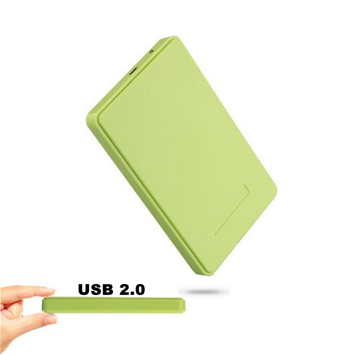 2015 Hot Sale Slim and Portable USB 2 0 Enclosure External Hard Case for SATA 2