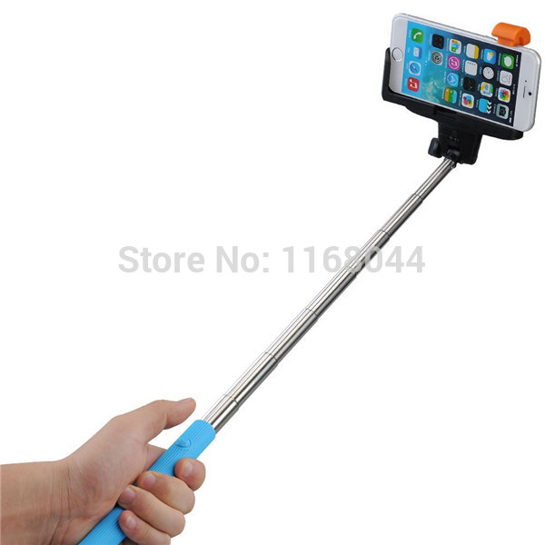 2 In 1Extendable Selfie Stick Monopod with Built in Bluetooth Remote Shutter With Adjustable Grip Holder