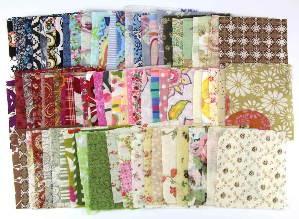 50pieces random color 10cm 10cm Remnant cloth fabric cotton fabric charm packs patchwork fabric quilting tilda