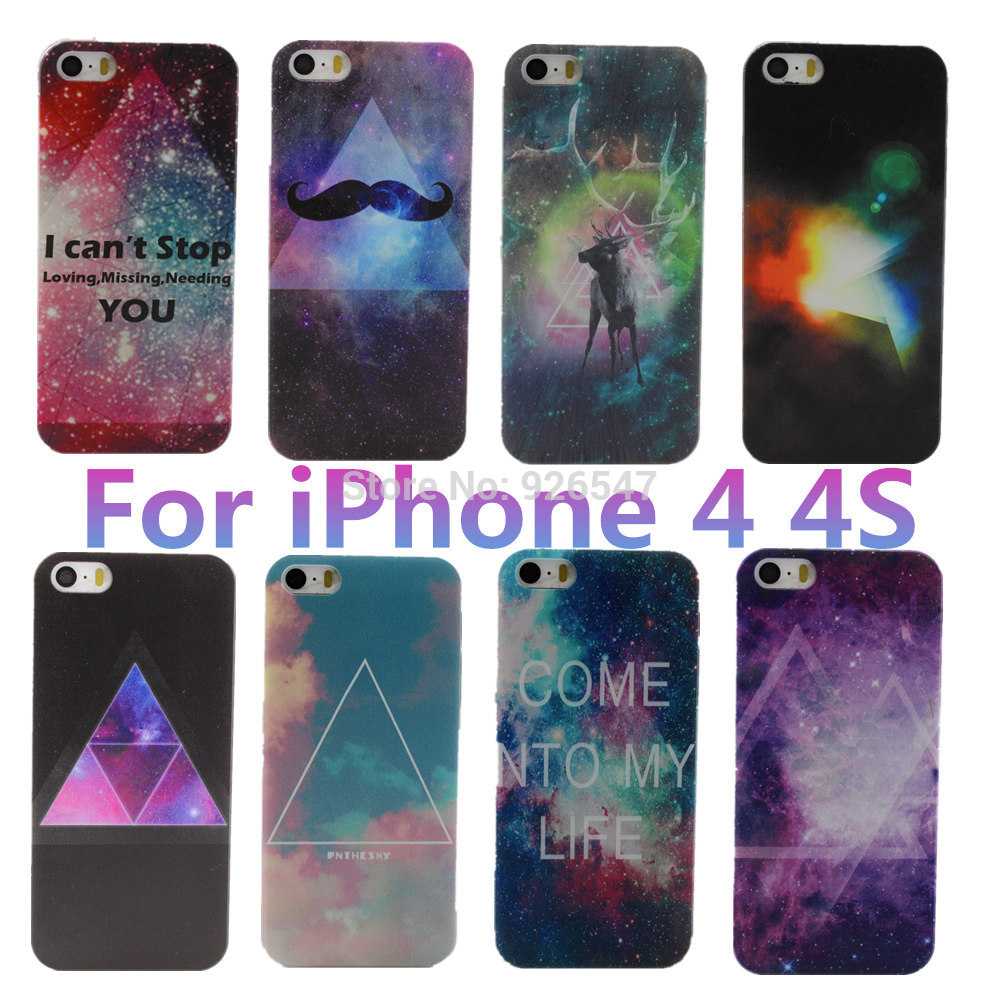 Wholesale Promotion space universe Design Hard Plastic Back Phone Case Cover For Apple iPhone 4 4S