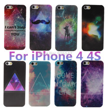 Wholesale Promotion space universe Design Hard Plastic Back Phone Case Cover For Apple iPhone 4 4S