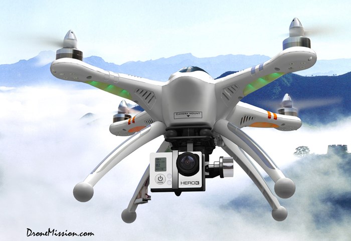 Walkera QR X350 Pro FPV GPS RC Quadcopter Devo 10 G 2D For Gopro 3 MODE2