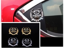 Auto parts Mazda 3 / right wing/star import/Leon g Sarah logo design/ car side window/door/rear metal decorative stickers