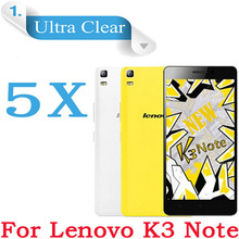 5pcs/lot Front Transparent Clear LCD Screen Guard Lenovo K3 Note Cell Phone Screen Protectors Lenovo Lemon K3 Note 5.5″ K50-T5
