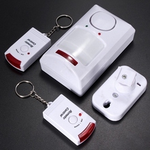 2015 Portable IR Wireless Motion Sensor Detector + 2 Remote Home Security Burglar Alarm System Easy To use