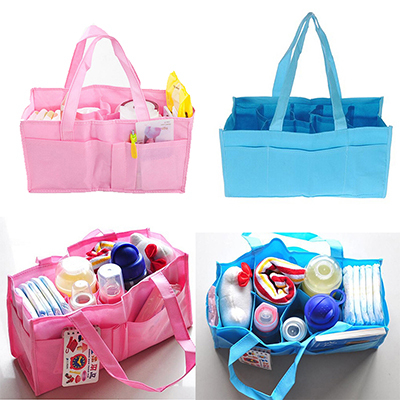 Mummy Bag Bottle Storage Multifunctional Separate Bag Nappy Maternity Handbag Baby Tote Diaper Organizer AB