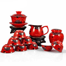 Drinkware Kung Fu Big Tea Set Porcelain GaiWan Tureen FreeShipping