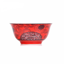 New Arrival Drinkware Red Kung Fu Tea Set Ceramic GaiWan Tea Cups Tureens Porcelain Tea Caddy