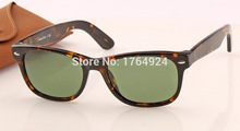 Hot sale Original quality New Wayfarer sunglasses women brand designer men glasses 2132 black acetate frame