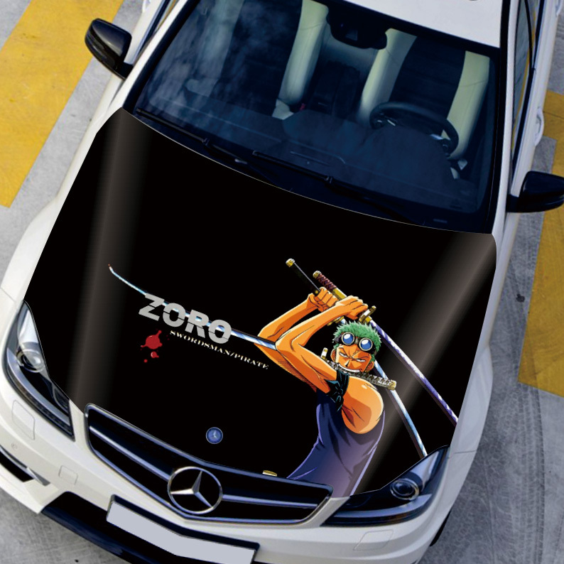Купить itasha аниме один кусок автомобилей Худ наклейки roronoa Зоро ...