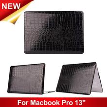 Crocodile pattern PU Leather Case For Apple Macbook Pro 13 Computer Protective Bag Cover for Macbook