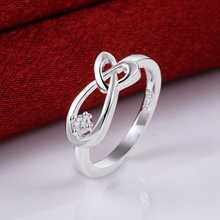 Wholesale Free Shipping 925 Silver Ring 925 Silver Fashion Jewelry Heart Shaped Wedding Ring SMTR658