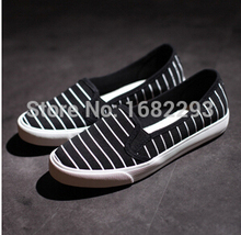 Free shipping 2015 to help low canvas shoes shallow mouth striped female of wind tide lazy