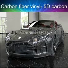 60 x33ft 2015 New coming 1 52 x 10m Premium High Glossy 5D Carbon Fiber Vinyl