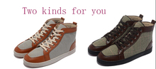 High quality Fashion Sneaker Mens Flat Spike Sneakers men red Sole shoes Outlet Cheap Sale real