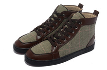 High quality Fashion Sneaker Mens Flat Spike Sneakers men red Sole shoes Outlet Cheap Sale real