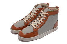 High quality Fashion Sneaker Mens Flat Spike Sneakers men red Sole shoes Outlet Cheap Sale real