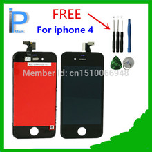 100% Test LCD for iphone 4 LCD Screen Replacement for Apple iphone 4g LCDs Repair Parts with Free Tools Black
