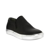 2015 new casual black color shoes women flats with elastic band genuine Leather mcq shoes women