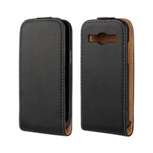 Luxury Genuine Real Leather Case Flip Cover Mobile Phone Accessories Bag Retro Vertical for Samsung Galaxy Core Plus G3502 SZ