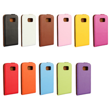 Luxury Genuine Real Leather Case Flip Cover Mobile Phone Accessories Bag Retro Vertical For Samsung GALAXY S6 G9200 SZ