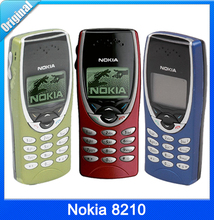 Original Nokia 8210 Unlocked  Mobile Phone 2G Dualband GSM 900 / 1800 GPRS Classic Cheap Cell phone Refurbished Free Shipping