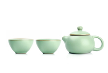 Chinese Kung Fu Tea Set,Ruyao  Tea Sets,Bone China TeaPot Tea Cup,3-pcs Set Coffee Tea Sets,High Quality