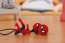 2015 New Cartoon Spider man Wired In-Ear Headset Earphone for Smart Phone.PSP.Computer MP3 MP4 MP5