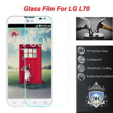 0.26mm 2.5D Premium Protective Tempered Glass film for LG Optimus L70 D320 D325 Screen Protector panel on phone