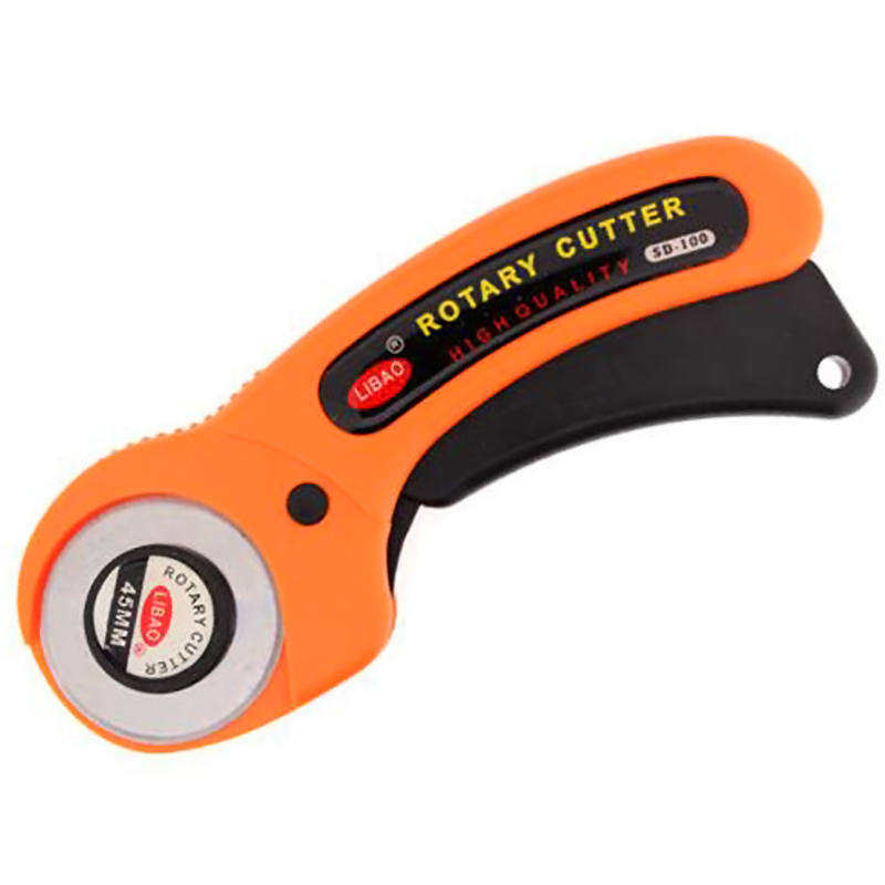 1pc Orange rotary cutter 45mm diameter Patchwork cutter tool for easy cutting fabric needlewrok tool crafts