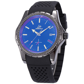 2 цвет SHENHUA марка свободного покроя мужской часы шарм мужская черный силиконовый автоматические механические мужчин спортивные наручные часы YKSH356-YKSH357