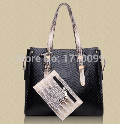 New-Fashion-Women-Messenger-Bags-snake-Pattern-pu-Leather-Shoulder-Bag ...