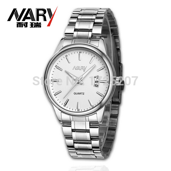 Wrist watches men luxury brand men wristwatch NARY Japan Movement Quartz watch stainless steel watch men