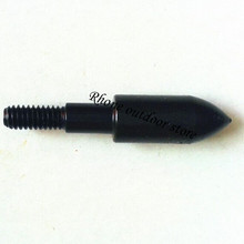 100 pieces/lot  125 grain Target arrow point black color use shooting archery High quality free shiping