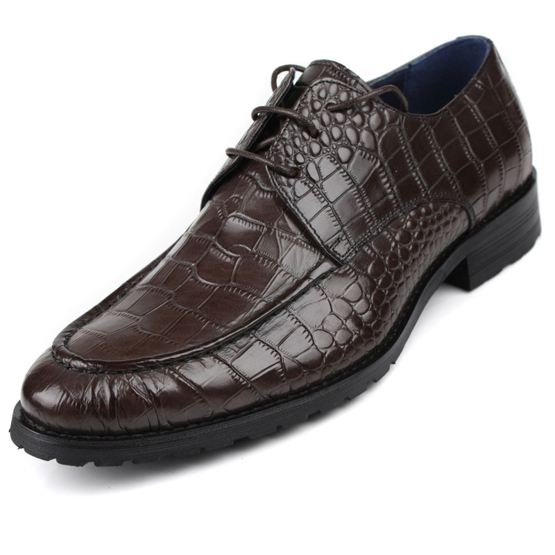 Size 6-10 mens dress shoes wide width Black Brown 100% Cowhide dermis ...