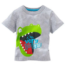 Free Shipping Baby Kids Boys Cartoon Tops T shirt Age 1 6 Years