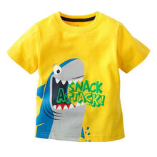 Free Shipping Baby Kids Boys Cartoon Tops T shirt Age 1 6 Years