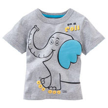 Free Shipping Baby Kids Boys Cartoon Tops T shirt Age 1 6 Years