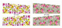 2015 New Style 42Sheets SY043 SY084 Water Tranfer Nail Sticker Nails Beauty Decals Temporary Tattoos Watermark
