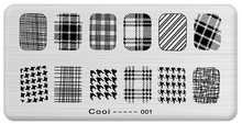 1pcs Latest Nail Template Cooi Series Nail Art Plate Stainless Steel Image Konad Nail Art Stamping
